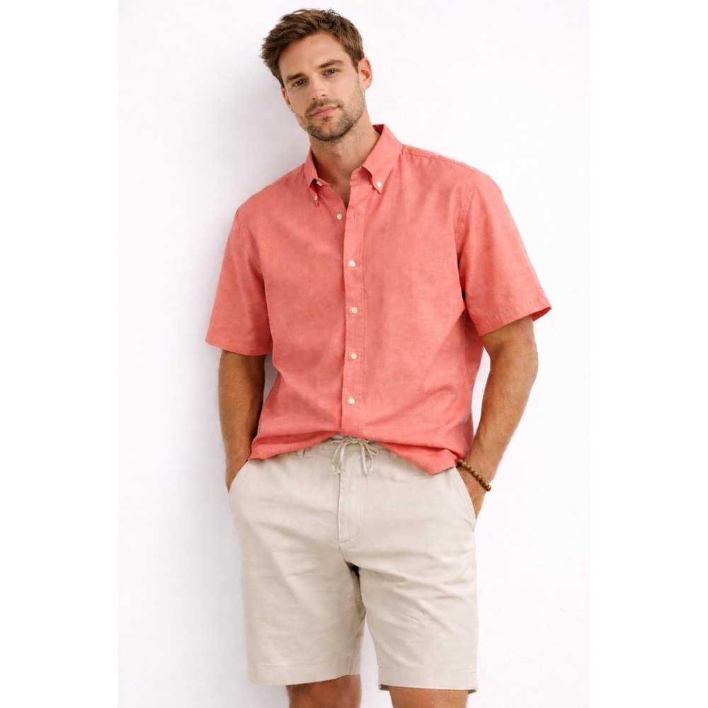 Brooks Brothers The Original Polo Shirt Casual Vacation Orange Men 2XL
